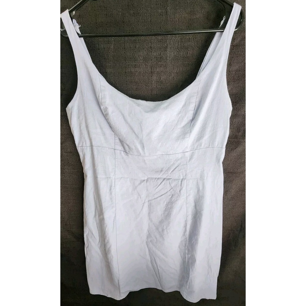 Urban Outfitters Blue Mini Tank Dress Denim Womans‎ Size Large Adjustable Straps